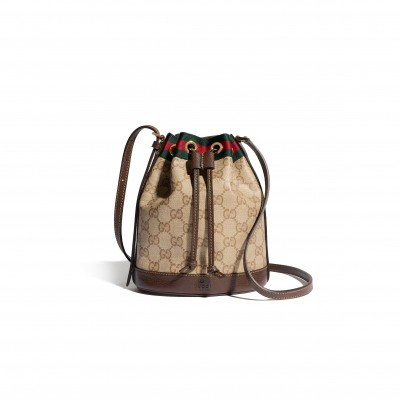 GUCCI MINI BUCKET BAG WITH WEB 876060 (19.5*15.5*10.5cm)